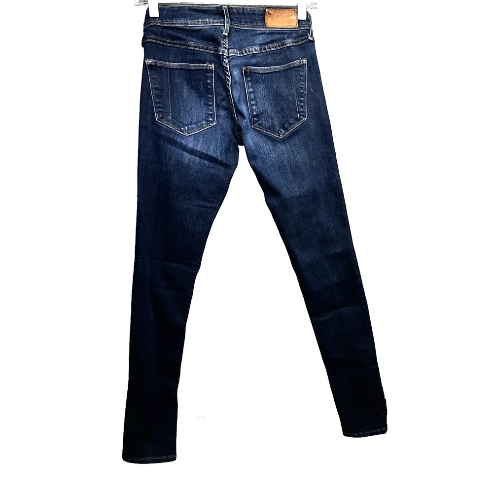 KUT Stretch Skinny Jeans Dark Wash Sz 0P 28x29 Low - Picture 1 of 5